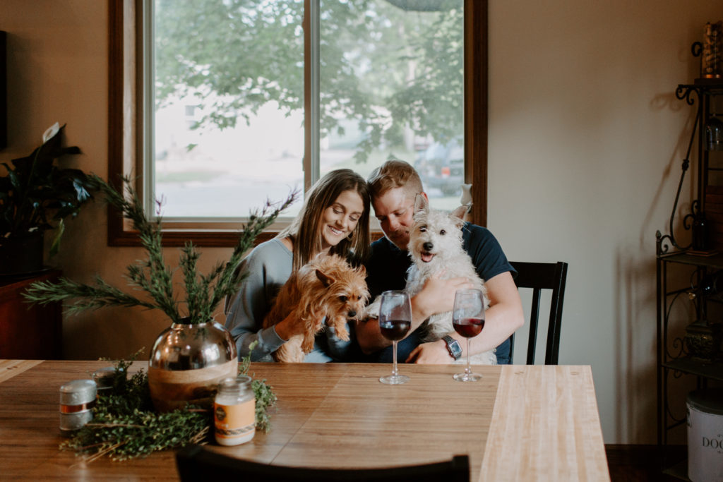 Adorable in home with dogs in wisconsin